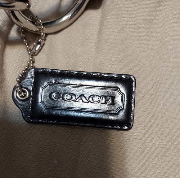 COACH BLACK GENUINE LEATHER BAG - Picture 5 of 7